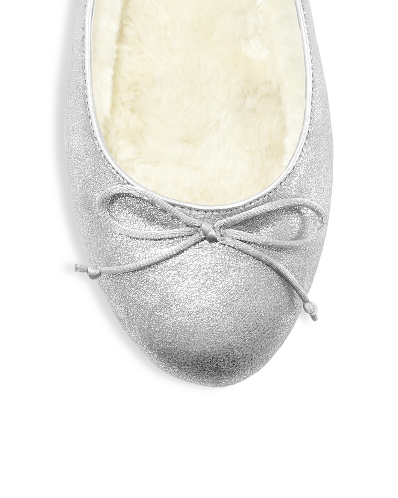 Metallic Ballet Flats, $7.49 WTF? (were $49) And they’re faux fur lined. You crazy for this one, Chico’s.